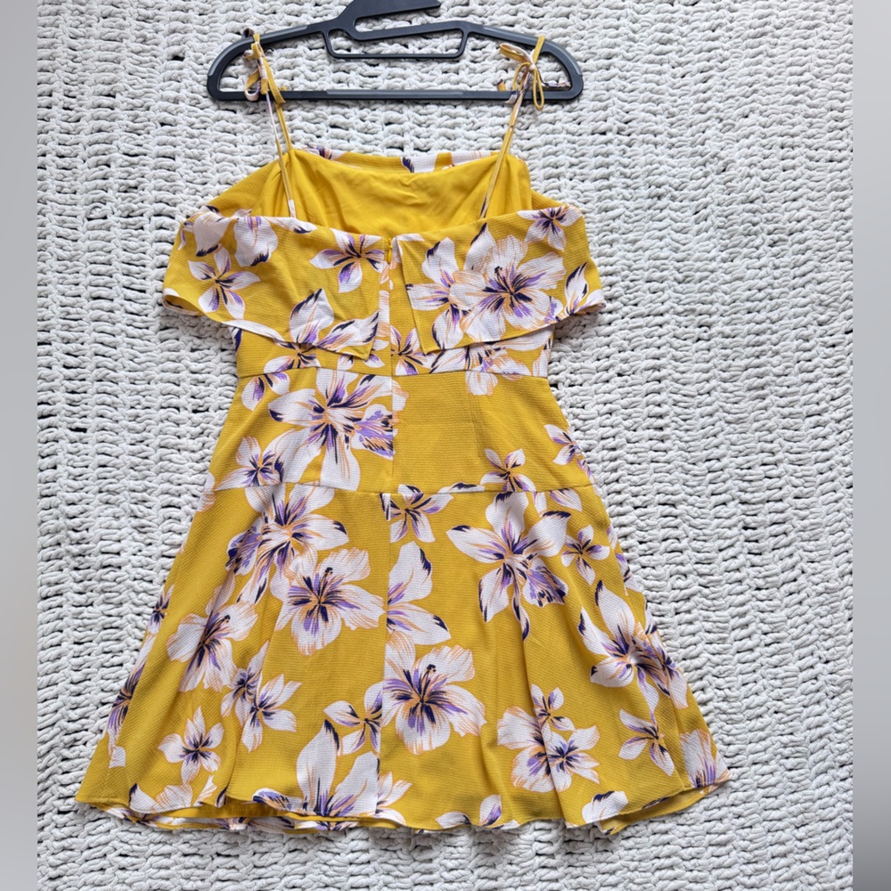 BB Dakota Yellow Floral Kids Dress